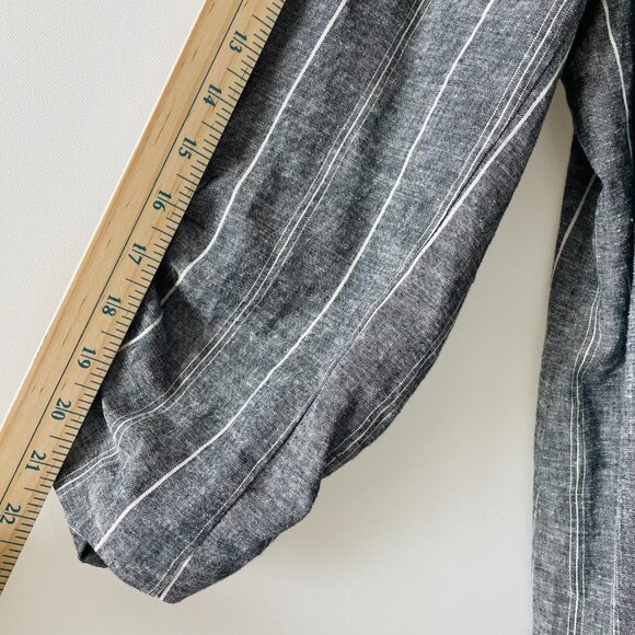 Lane Bryant Womens Gray Single Breasted Striped The Bryant Suit Blazer Size 20 - Picture 7 of 9